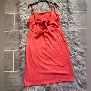 Small backless dress cute coquette bow on the back